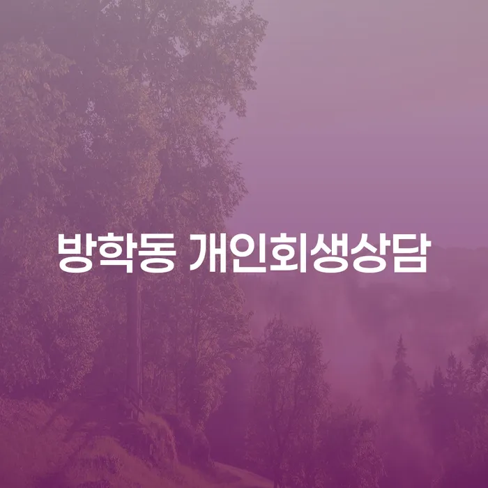 방학동 개인회생상담: 채무 문제 해결을 위한 첫걸음